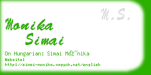 monika simai business card